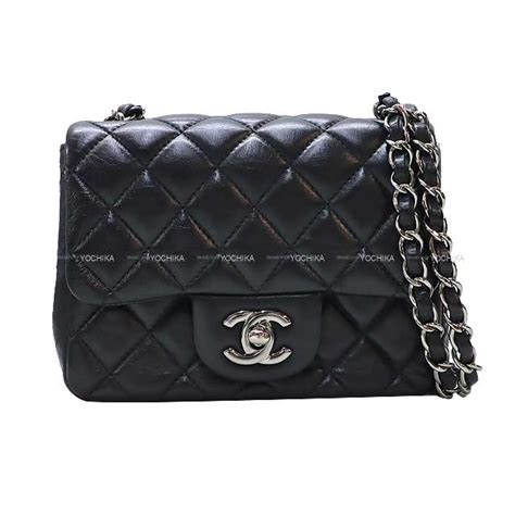 chanel black leather chain shoulder bag a35200|Mini classic handbag, Lambskin, black — Fashion .